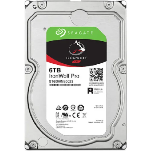 Seagate IronWolf Pro 6TB HDD Σκληρός Δίσκος 3.5" SATA III 7200rpm με 256MB Cache για NAS ST6000NT001