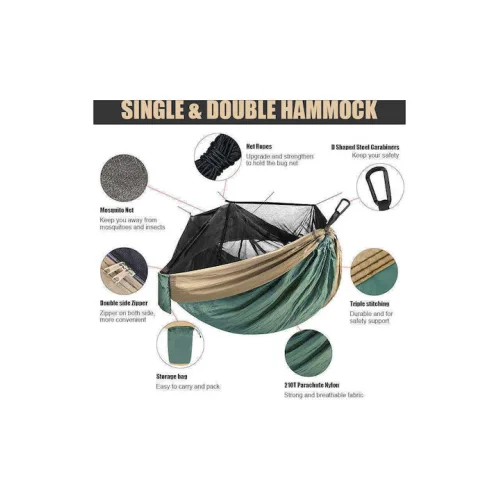Campo Cocoon Αιώρα Αλεξίπτωτο Υφασμάτινη Μπεζ 260x140εκ.
