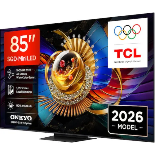 TCL Smart Τηλεόραση 85" 4K UHD SQD-Mini LED Q7D Pro HDR (2026) 85Q7D Pro