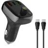 Ldnio Fm Transmitter & Φορτιστής C704q Usb-c/2x Usb 36w Bluetooth Μαύρο 5210131159965