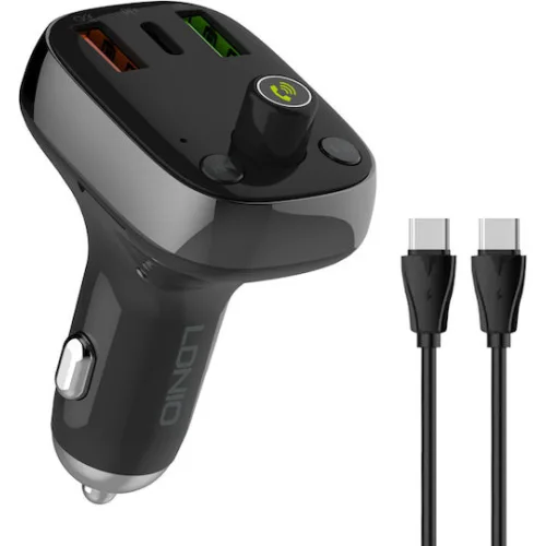 Ldnio Fm Transmitter & Φορτιστής C704q Usb-c/2x Usb 36w Bluetooth Μαύρο 5210131159965