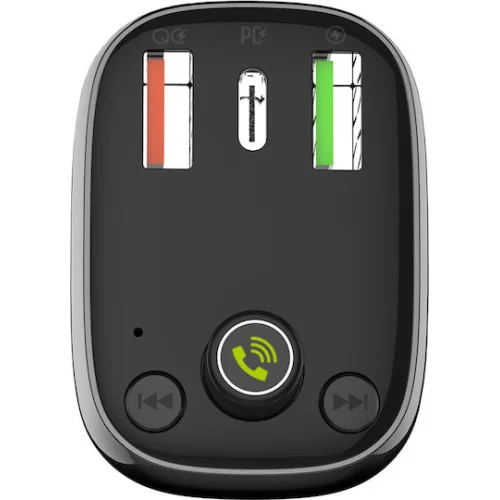 Ldnio Fm Transmitter & Φορτιστής C704q Usb-c/2x Usb 36w Bluetooth Μαύρο 5210131159965