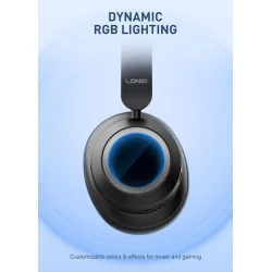 Ldnio H01 Ασύρματα / Ενσύρματα Over Ear Ακουστικά με 75 ώρες Λειτουργίας Μαύρα