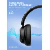 Ldnio H01 Ασύρματα / Ενσύρματα Over Ear Ακουστικά με 75 ώρες Λειτουργίας Μαύρα