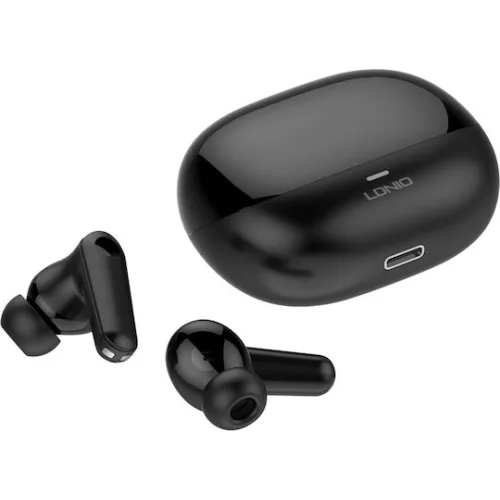 Ldnio T05 In-ear Bluetooth Handsfree Ακουστικά με Θήκη Φόρτισης Μαύρα