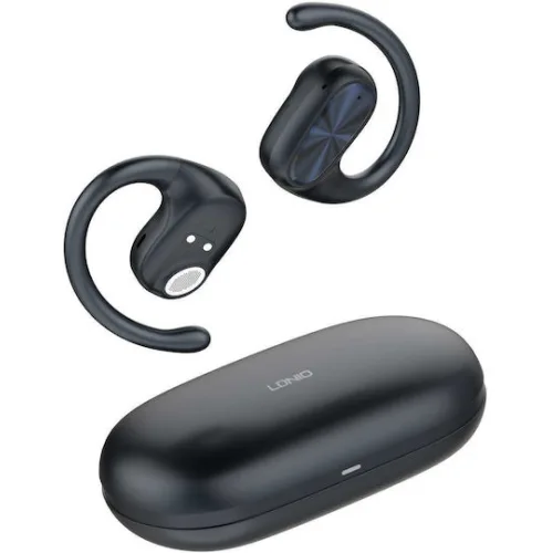 LDNIO earphones με θήκη φόρτισης T07, OWS Bone Conduction, 15mm, 60/500mAh, μαύρα