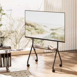 Brateck FS66-46F-01 Βάση Τηλεόρασης Δαπέδου έως 86" και 80kg Ασημί