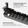 Brateck Cable Management Γραφείου Cc11-22-1 Μεταλλικό 494x167x196mm Μαύρο