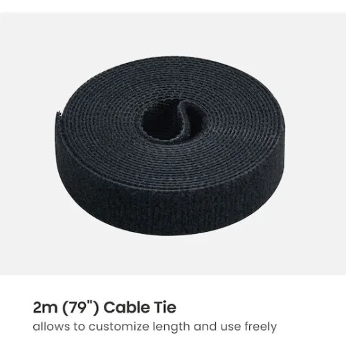 Brateck Cable Management Γραφείου Cc11-22-2 Μεταλλικό 894x167x196mm Μαύρο