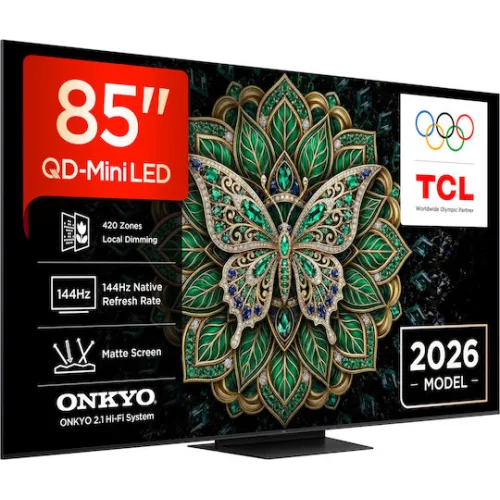 TCL Smart Τηλεόραση 85" 4K UHD QD-Mini LED C6K Pro HDR (2026) 85C6K Pro