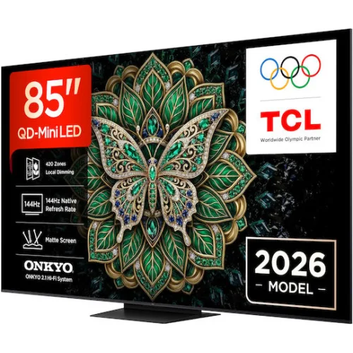 TCL Smart Τηλεόραση 85" 4K UHD QD-Mini LED C6K Pro HDR (2026) 85C6K Pro