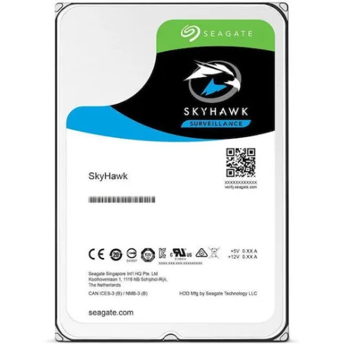 Seagate Skyhawk +Rescue 4TB HDD Σκληρός Δίσκος 3.5" SATA III με 256MB Cache για Καταγραφικό ST4000VX016