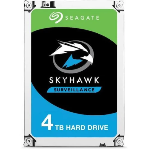 Seagate Skyhawk +Rescue 4TB HDD Σκληρός Δίσκος 3.5" SATA III με 256MB Cache για Καταγραφικό ST4000VX016