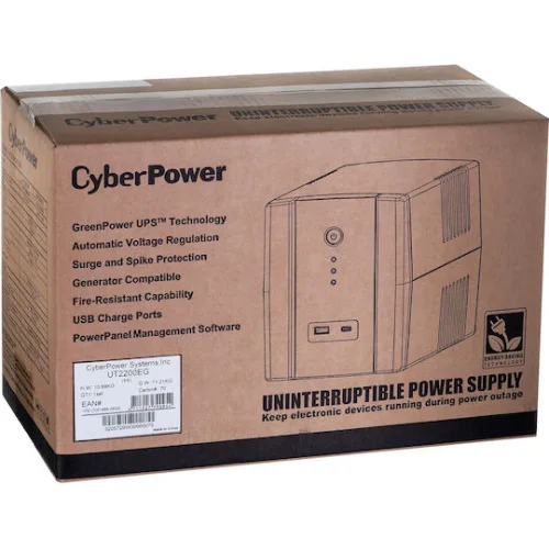 CyberPower UT2200EG UPS Line-Interactive 2200VA 1320W με 4 Schuko Πρίζες