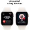 Apple Watch SE 3 Aluminium 40mm Αδιάβροχο με Παλμογράφο (Starlight Aluminium Case with Starlight Sport Band - S/M)