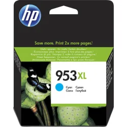 HP 953XL Γνήσιο Μελάνι Εκτυπωτή InkJet Κυανό (F6U16AE)