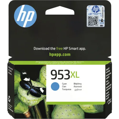 HP 953XL Γνήσιο Μελάνι Εκτυπωτή InkJet Κυανό (F6U16AE)