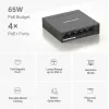 Mercusys MS105GP v1 Unmanaged L2 PoE+ Switch με 5 Θύρες Gigabit (1Gbps) Ethernet