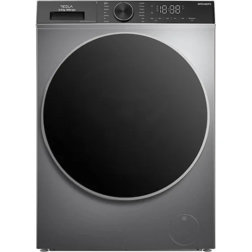 Tesla Πλυντήριο Ρούχων 9kg 1400 Στροφών Inverter Motor Ασημί WF91480TSGR