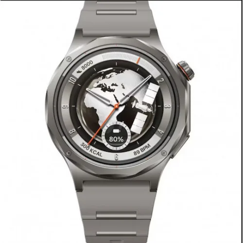 Oppo Watch X3 Titanium 47mm Αδιάβροχο με Παλμογράφο (Misty Titanium)