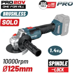Bormann BBP5305 Τροχός 125mm Μπαταρίας Brushless 20V Solo