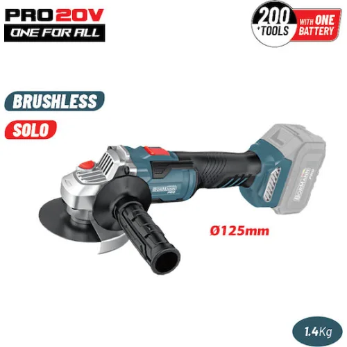 Bormann BBP5305 Τροχός 125mm Μπαταρίας Brushless 20V Solo