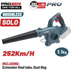 Bormann BBP5365 Φυσητήρας Χειρός Μπαταρίας 20V Solo με Μέγιστη Ταχύτητα Αέρα 252km/hΚωδικός: 084419