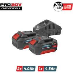 Bormann Pro Σετ 2 Μπαταριών Εργαλείου Λιθίου 20V Χωρητικότητας 4Ah με Φορτιστή BBP9944Κωδικός: 083221