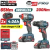 Bormann BBP5431X44T2CA Σετ Κρουστικό Δραπανοκατσάβιδο & Παλμικό Κατσαβίδι Brushless με 2 Μπαταρίες 4Ah και Θήκη