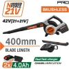 Nakayama EC1715X44 Φυσητήρας / Απορροφητήρας Χειρός 42V με 2 Μπαταρίες 4Ah & Ρύθμιση Έντασης με Μέγιστη Ταχύτητα Αέρα 288km/hΚωδικός: 085317
