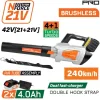 Nakayama EC1719X44 Φυσητήρας Χειρός 21V με 2 Μπαταρίες 4Ah & Ρύθμιση Έντασης με Μέγιστη Ταχύτητα Αέρα 240km/hΚωδικός: 085331