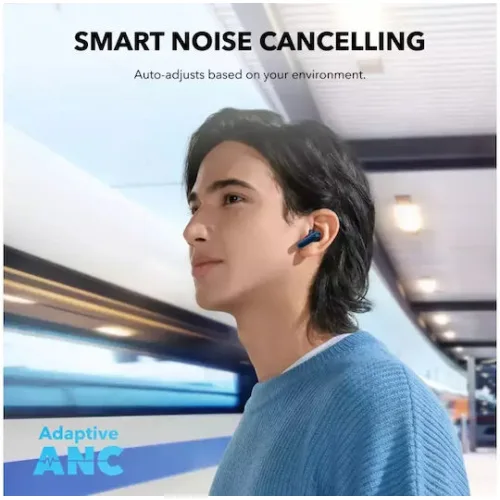 Soundcore by Anker P40i In-ear Bluetooth Handsfree Ακουστικά με Αντοχή στον Ιδρώτα και Θήκη Φόρτισης Μπλε