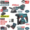 Bormann BBP5303X44Τ2CA Σετ Γωνιακός Τροχός & Σκαπτικό Brushless 20V με 2 Μπαταρίες και Θήκη