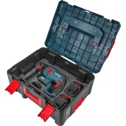 Bormann BBP5303X44Τ2CA Σετ Γωνιακός Τροχός & Σκαπτικό Brushless 20V με 2 Μπαταρίες και Θήκη