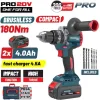 Bormann BBP5461X44CA Κρουστικό Δραπανοκατσάβιδο Μπαταρίας Brushless 20V