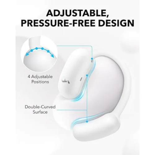Soundcore by Anker AeroFit 2 Open Ear Bluetooth Handsfree Ακουστικά με Αντοχή στον Ιδρώτα και Θήκη Φόρτισης Λευκά