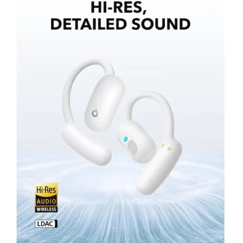 Soundcore by Anker AeroFit 2 Open Ear Bluetooth Handsfree Ακουστικά με Αντοχή στον Ιδρώτα και Θήκη Φόρτισης Λευκά