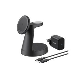Anker Ασύρματος Φορτιστής Qi2 και Καλώδιο USB-C - USB-C 15W Charger and Cable Included (MagGo 3-in-1)