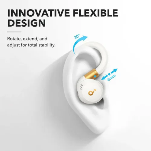 Soundcore by Anker Sport X20 In-ear Bluetooth Handsfree Ακουστικά με Αντοχή στον Ιδρώτα και Θήκη Φόρτισης Λευκά