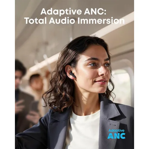 Soundcore by Anker P41i In-ear Bluetooth Handsfree Ακουστικά με Αντοχή στον Ιδρώτα και Θήκη Φόρτισης Μαύρα