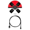 HyperX ChargePlay Quad 2 Βάση για 4 χειριστήρια Switch Λευκό / Κόκκινο 6Y2G7AA