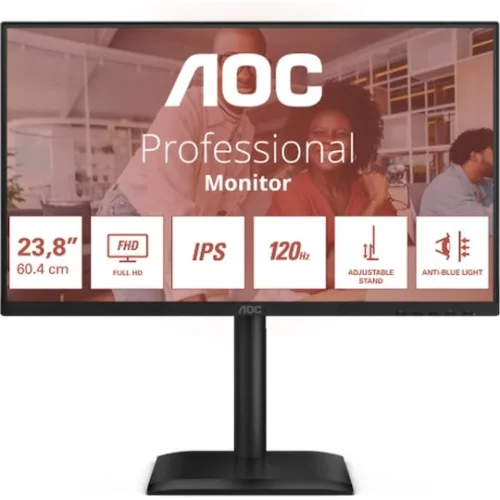 AOC 24E4U IPS HDR Monitor 23.8" FHD 1920x1080 με Χρόνο Απόκρισης 4ms GTG