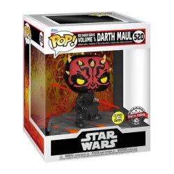 Funko Pop! Deluxe: Star Wars - Red Saber Series Volume 1: Darth Maul 520 Bobble-Head & Glows in the Dark Exclusive