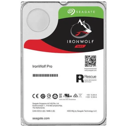 Seagate IronWolf Pro 2TB HDD Σκληρός Δίσκος 3.5" SATA III 7200rpm με 256MB Cache για NAS ST2000NT001