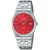 Casio Collection Γυναικείο Ρολόι 35mm Χρονογράφος Μπαταρίας με Ασημί Μεταλλικό Μπρασελέ