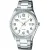 Casio Ανδρικό Ρολόι 38.5mm Μπαταρίας με Ασημί Μεταλλικό Μπρασελέ