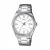 Casio Ανδρικό Ρολόι 38.5mm Μπαταρίας με Ασημί Μεταλλικό Μπρασελέ