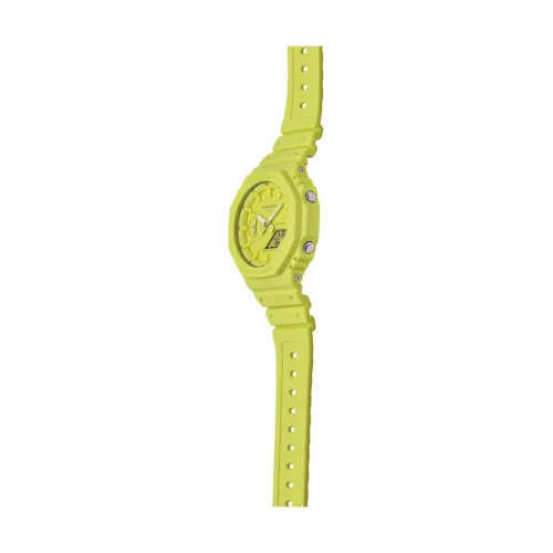 Casio G-shock Αναλογικό/Ψηφιακό Ανδρικό Ρολόι 44.5mm Χρονογράφος Μπαταρίας με Κίτρινο Καουτσούκ Λουράκι