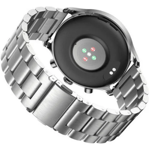 Riversong Motive 9 Max Smartwatch με Παλμογράφο (Ασημί)