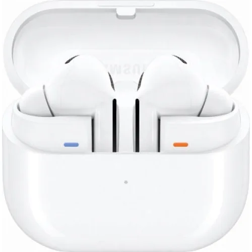 Samsung Galaxy Buds3 Pro Bluetooth Handsfree Ακουστικά με Αντοχή στον Ιδρώτα και Θήκη Φόρτισης Λευκά